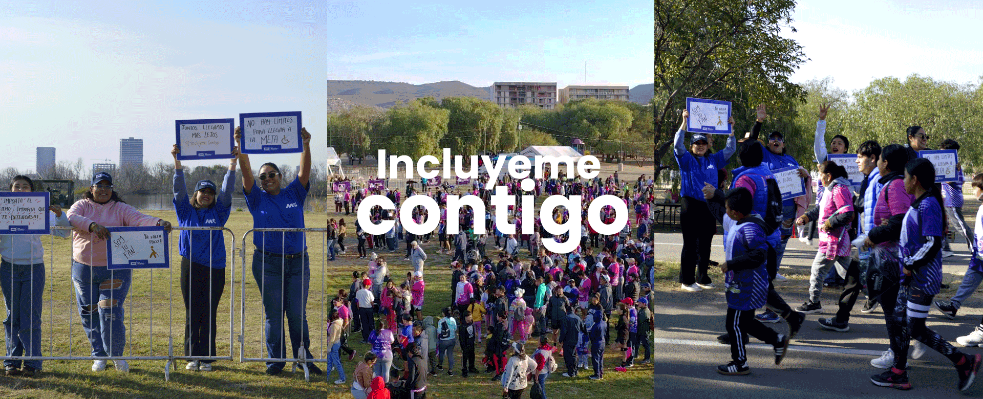 Ambiente de la carrera Inclúyeme Contigo con colaboradores de MC